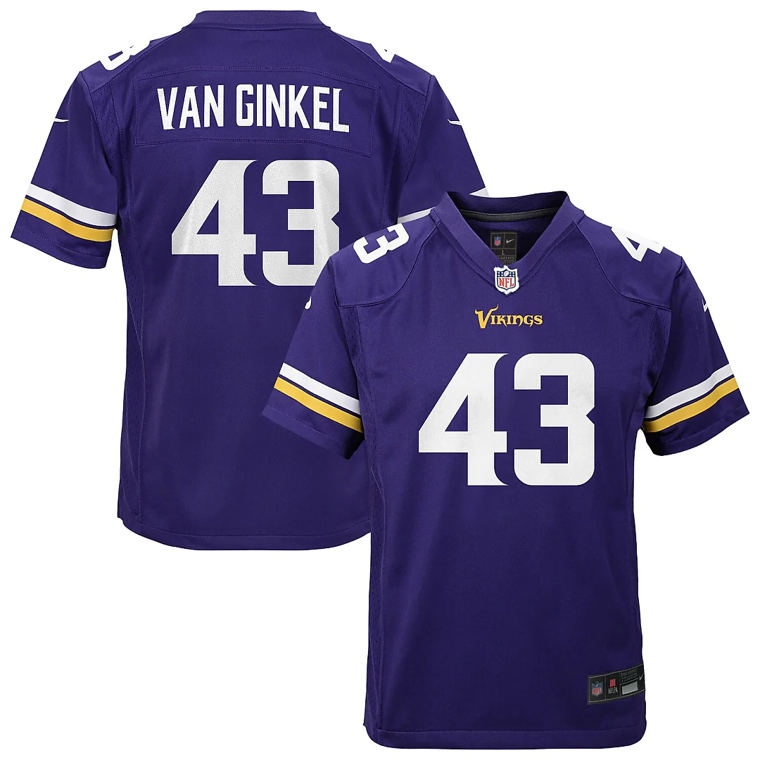 Zennovawear Andrew Van Ginkel Minnesota Vikings Youth Youth - Purple