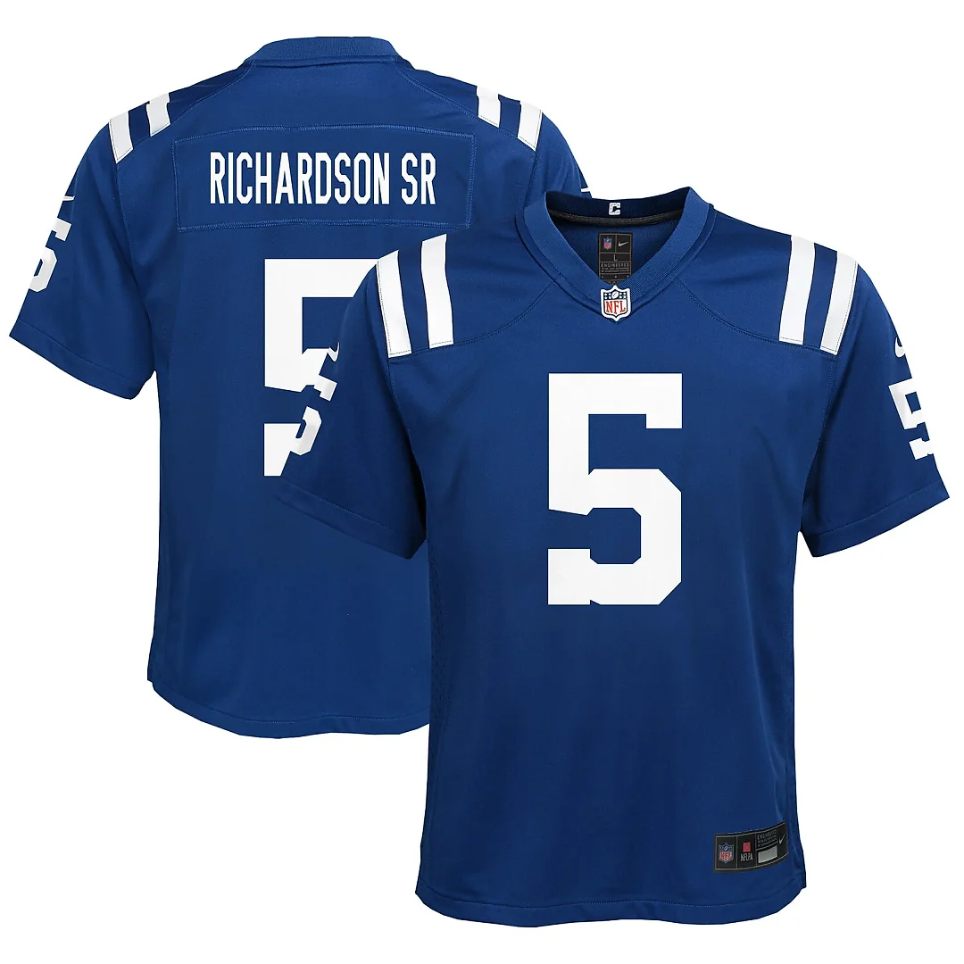 Zennovawear Anthony Richardson Sr. Indianapolis Colts Youth Game Jersey - Royal
