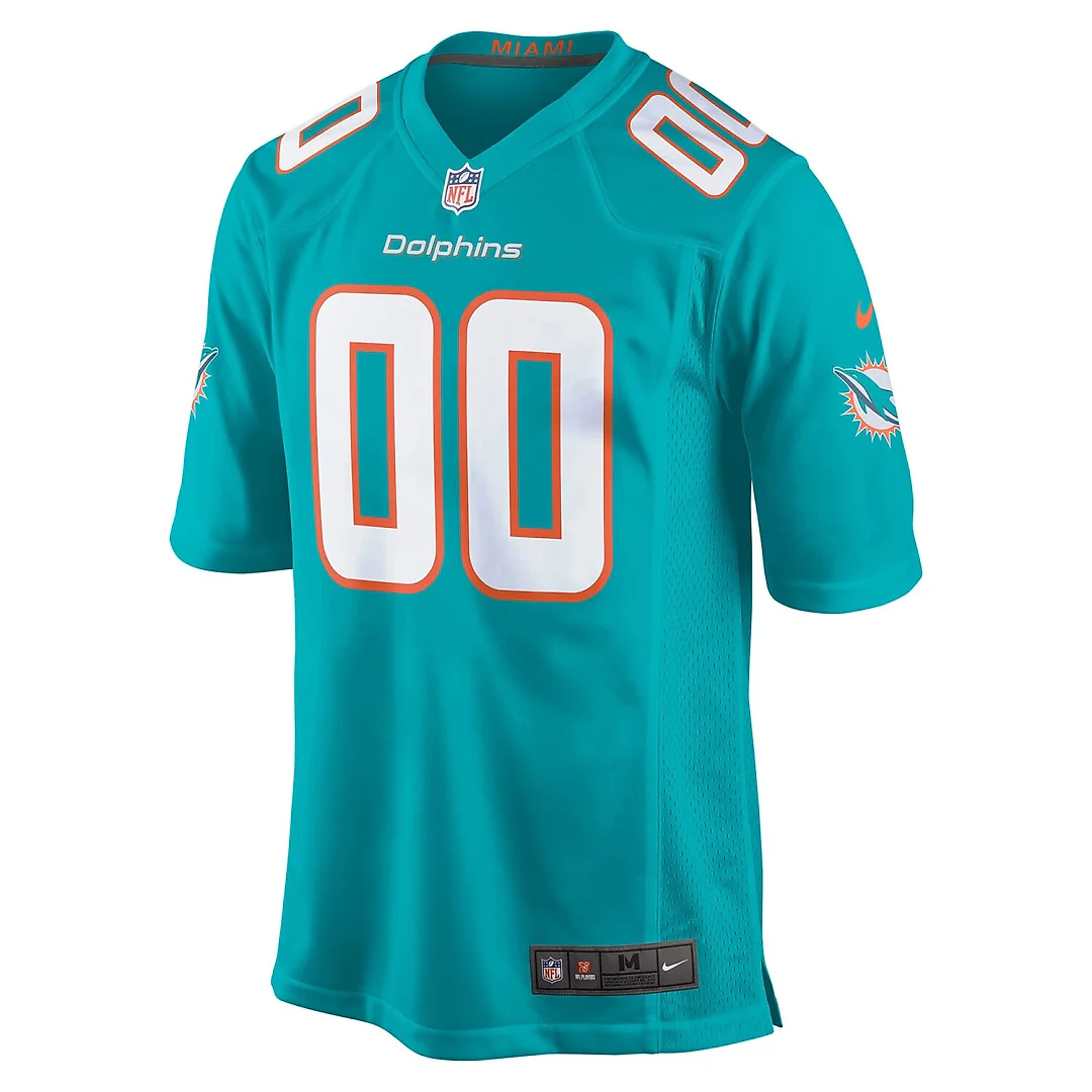 Zennovawear Miami Dolphins Youth Custom Game Jersey - Aqua