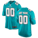 Zennovawear Miami Dolphins Youth Custom Game Jersey - Aqua