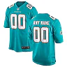 Zennovawear Miami Dolphins Youth Custom Game Jersey - Aqua