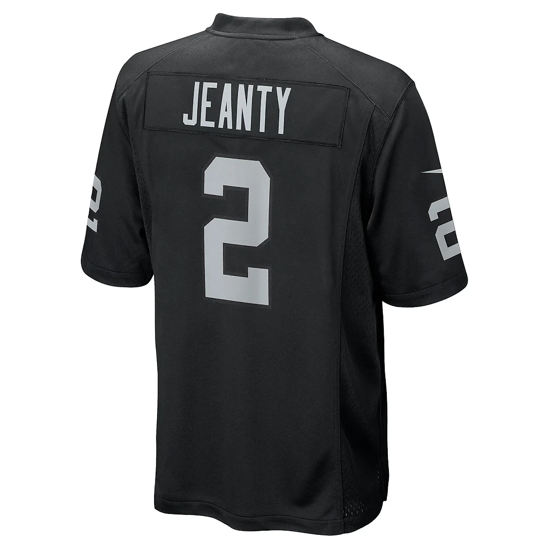 Zennovawear Ashton Jeanty Las Vegas Raiders Youth Game Jersey - Black
