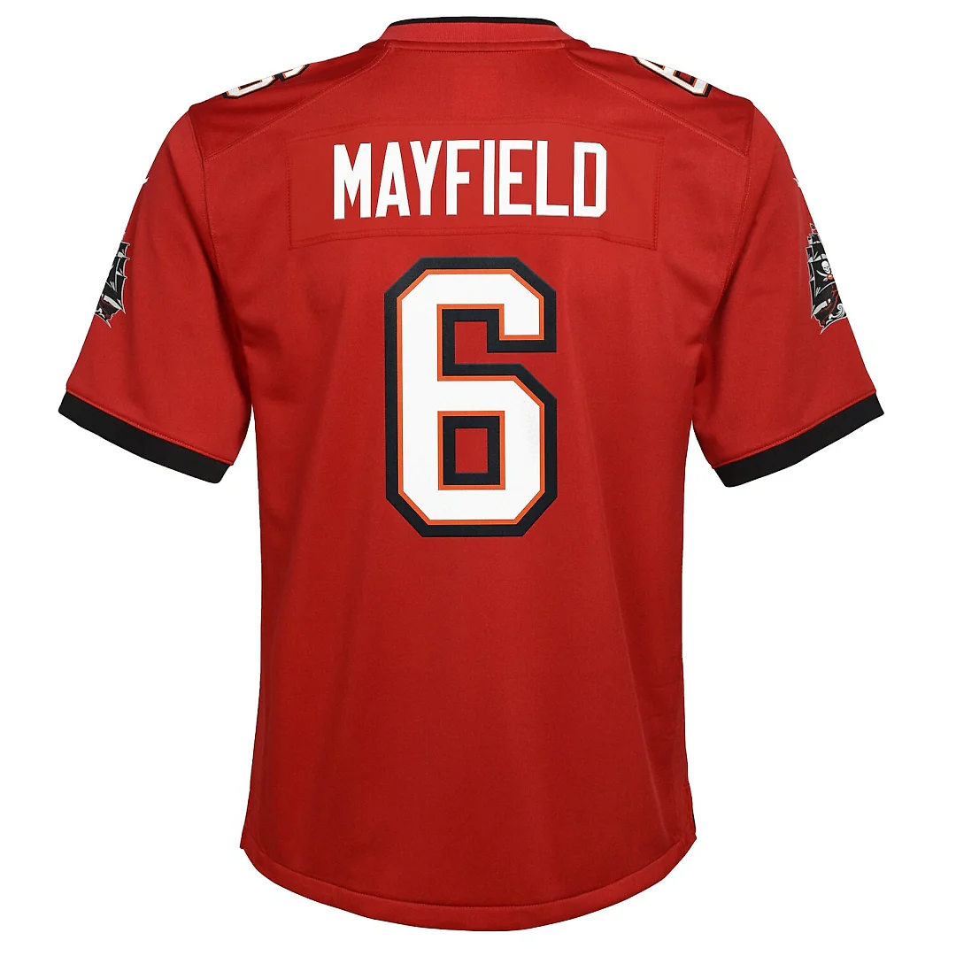 Zennovawear Baker Mayfield Tampa Bay Buccaneers Youth Game Jersey - Red