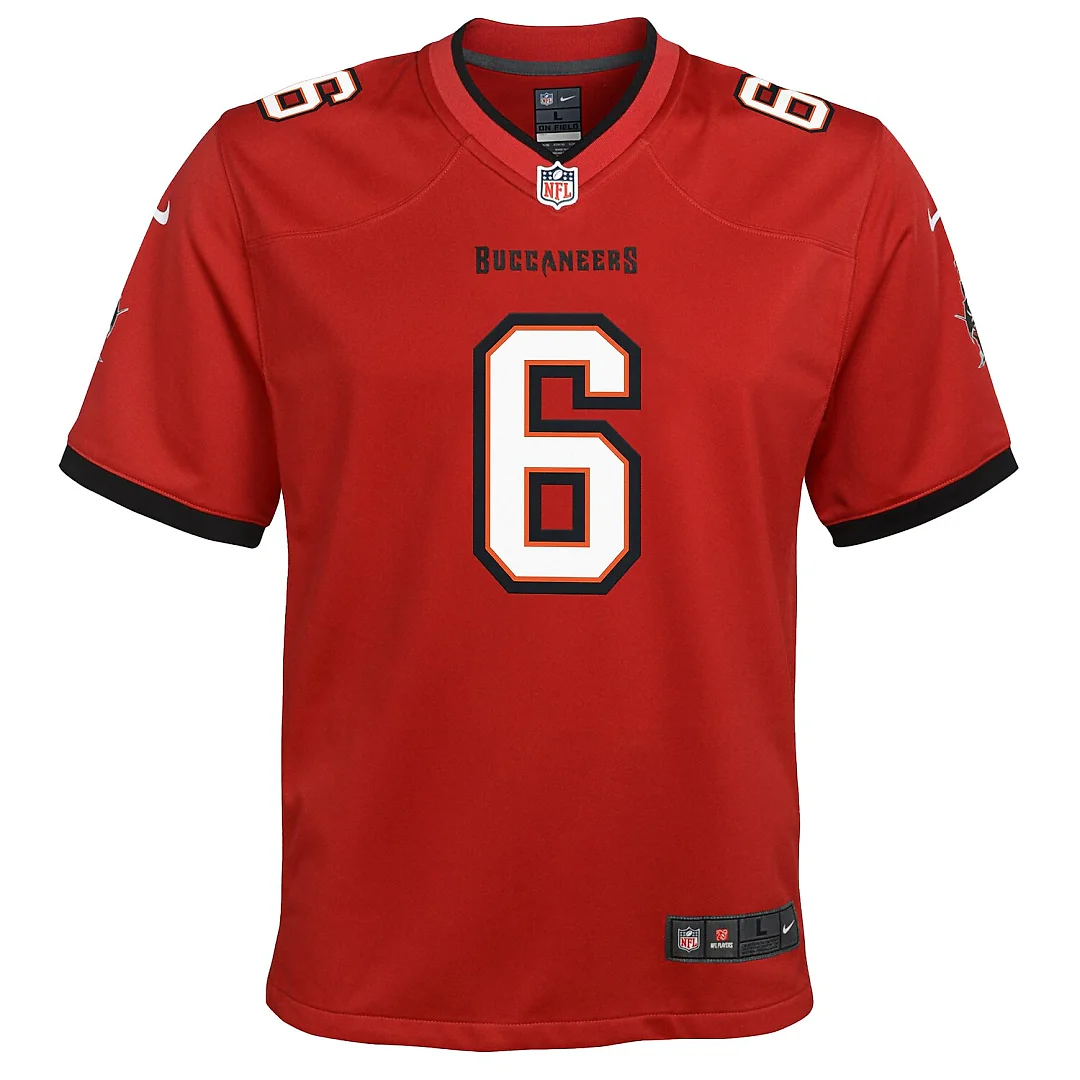 Zennovawear Baker Mayfield Tampa Bay Buccaneers Youth Game Jersey - Red