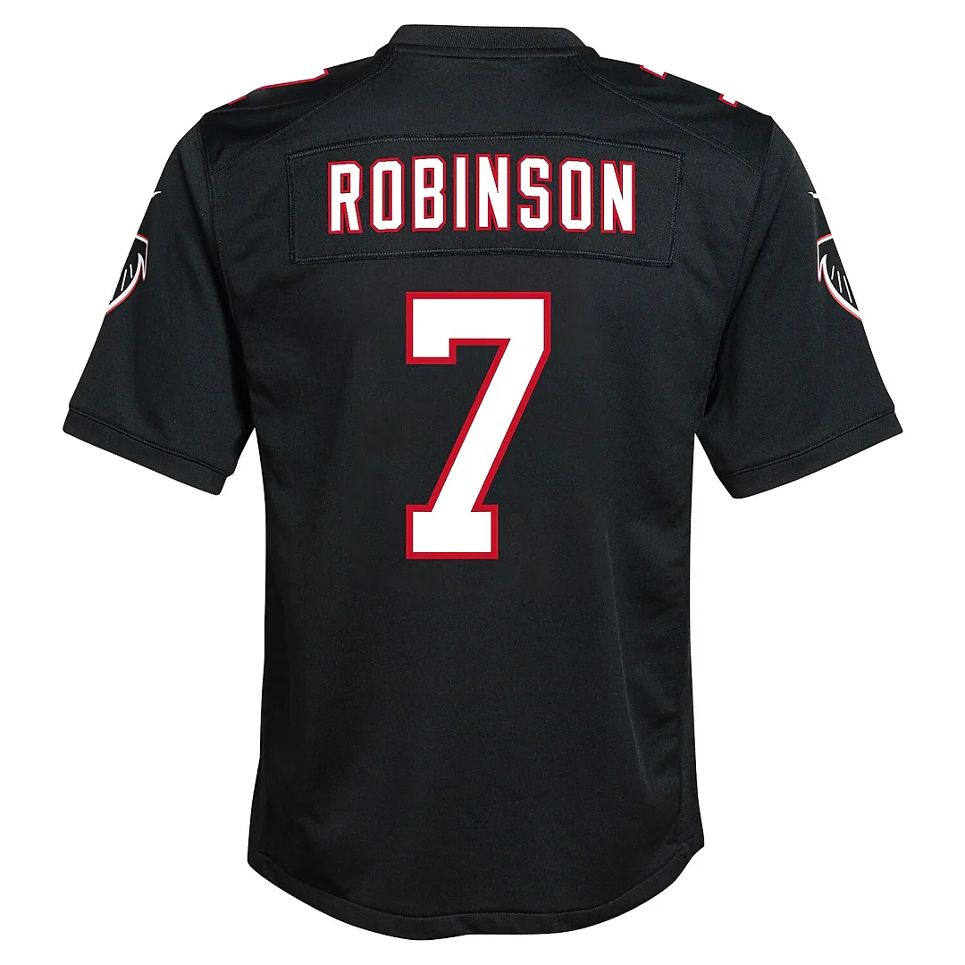 Zennovawear Bijan Robinson Atlanta Falcons Youth Game Jersey - Black