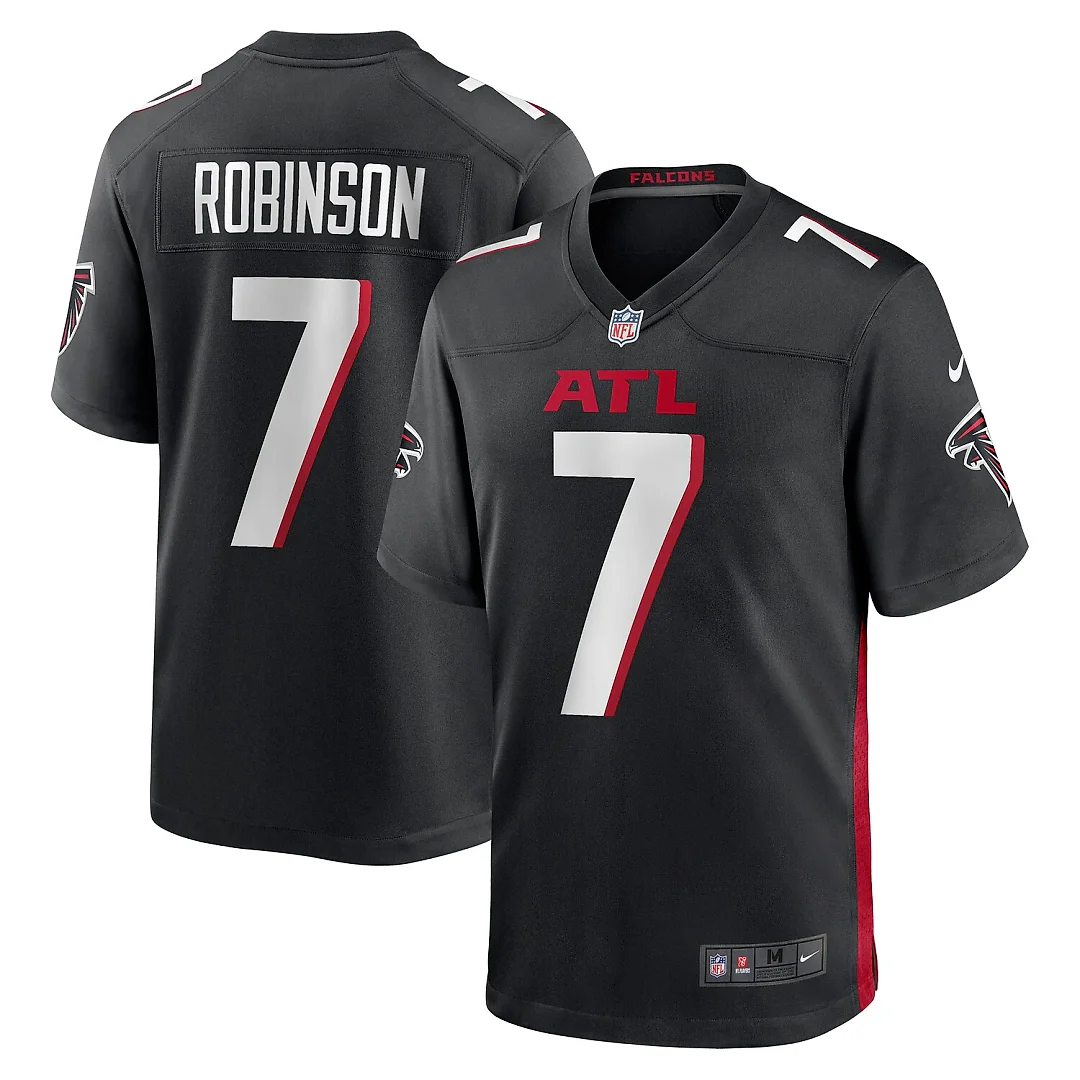 Zennovawear Bijan Robinson Atlanta Falcons Youth Game Jersey - Black