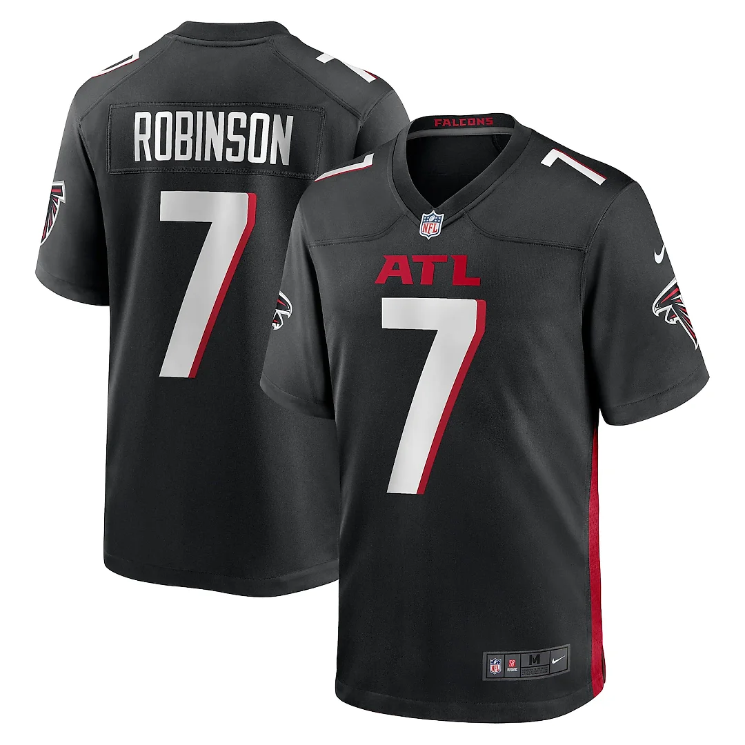 Zennovawear Bijan Robinson Atlanta Falcons Youth Game Jersey - Black