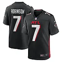 Zennovawear Bijan Robinson Atlanta Falcons Youth Game Jersey - Black