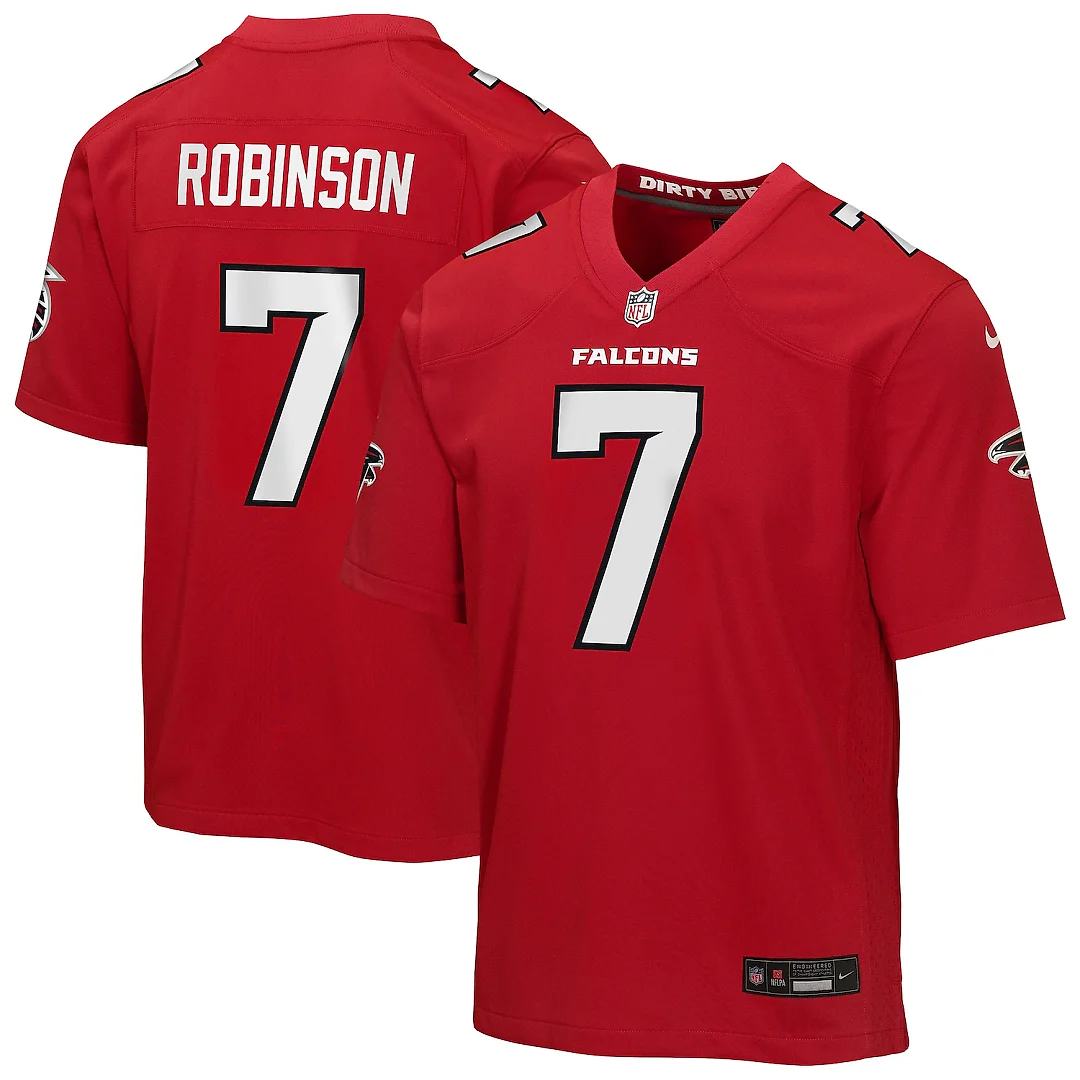 Zennovawear Bijan Robinson Atlanta Falcons Youth Game Jersey - Red
