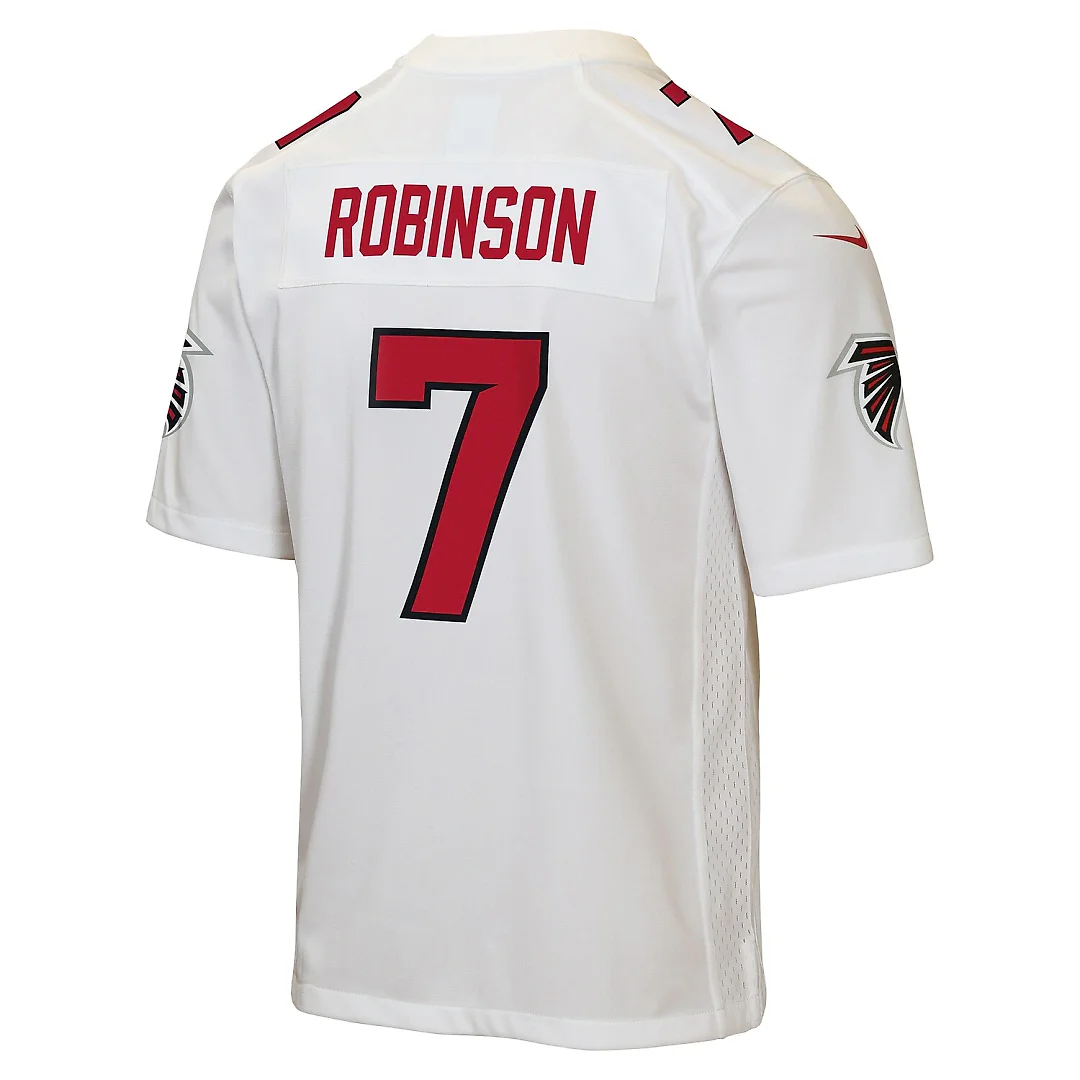 Zennovawear Bijan Robinson Atlanta Falcons Youth Game Jersey - White