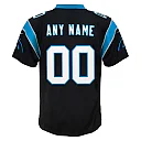 Zennovawear Carolina Panthers Youth Custom Game Jersey - Black