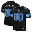 Zennovawear Detroit Lions Youth Alternate Custom Game Jersey - Black