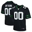 Zennovawear New York Jets Youth Alternate Custom Game Jersey - Black