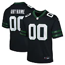 Zennovawear New York Jets Youth Alternate Custom Game Jersey - Black
