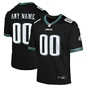 Zennovawear Philadelphia Eagles Youth Alternate Custom Game Jersey - Black