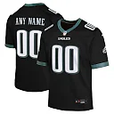 Zennovawear Philadelphia Eagles Youth Alternate Custom Game Jersey - Black