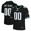 Zennovawear Philadelphia Eagles Youth Alternate Custom Game Jersey - Black