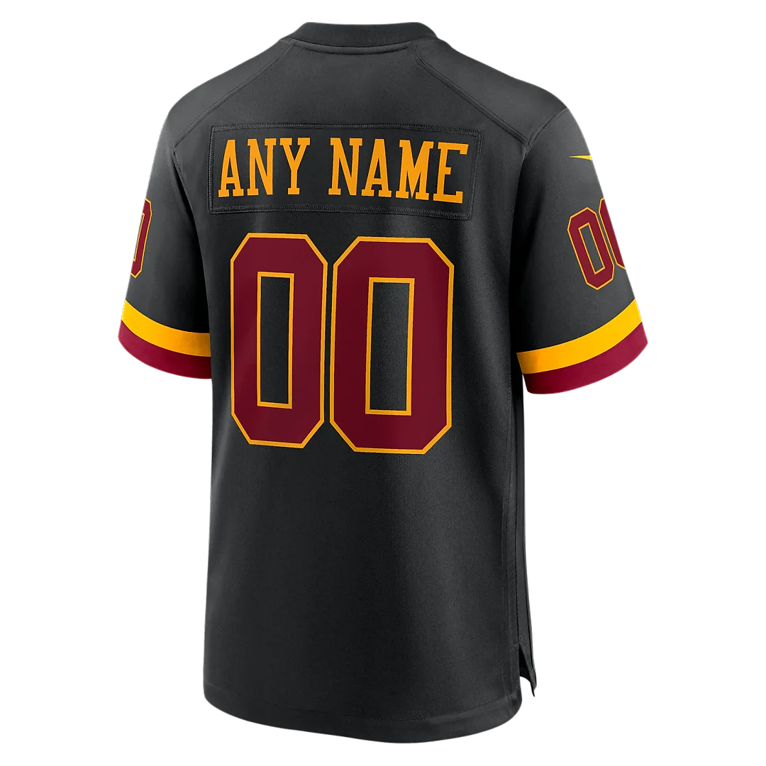 Zennovawear Washington Commanders Youth Hail Raiser Alternate Custom Game Jersey - Black