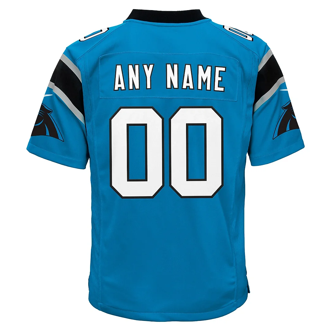 Zennovawear Carolina Panthers Youth Alternate Custom Game Jersey - Blue