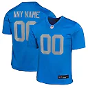 Zennovawear Detroit Lions Youth Alternate Custom Game Jersey - Blue