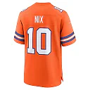 Zennovawear Bo Nix Denver Broncos Youth Game Jersey - Orange