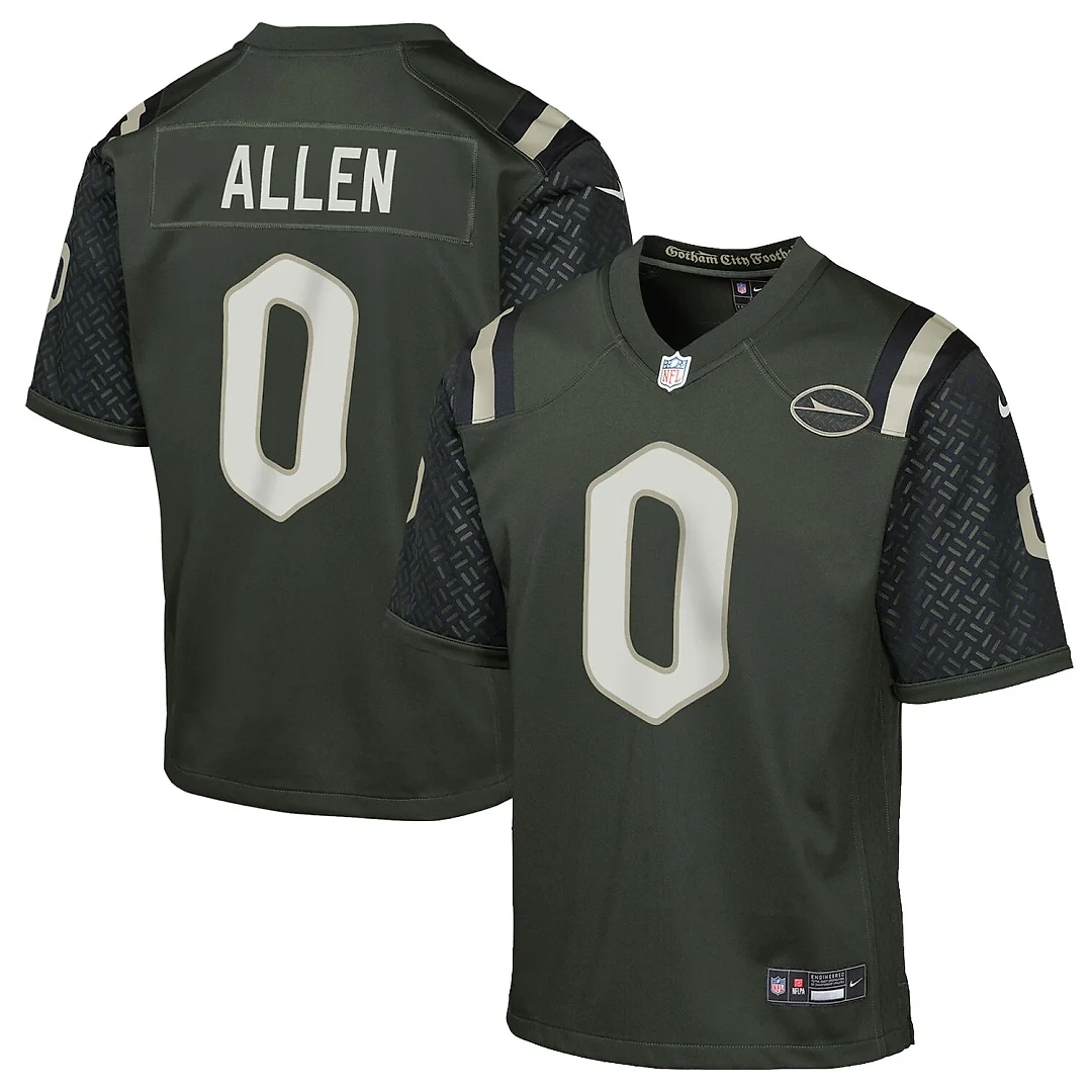 Zennovawear Braelon Allen New York Jets Youth 2025 Rivalries Collection Game Jersey - Gotham Green