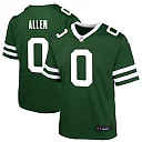 Zennovawear Braelon Allen New York Jets Youth Team Game Jersey - Green