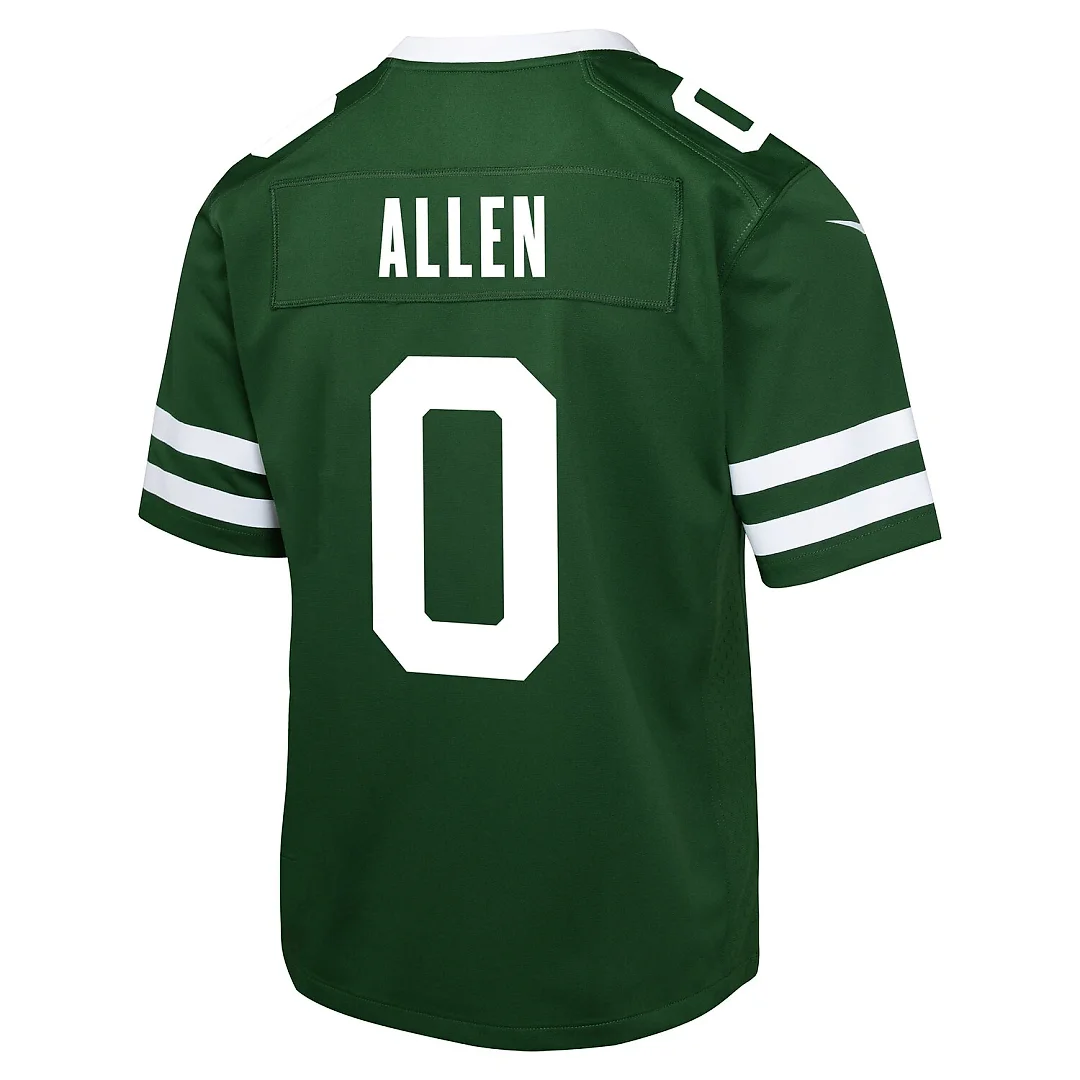 Zennovawear Braelon Allen New York Jets Youth Team Game Jersey - Green