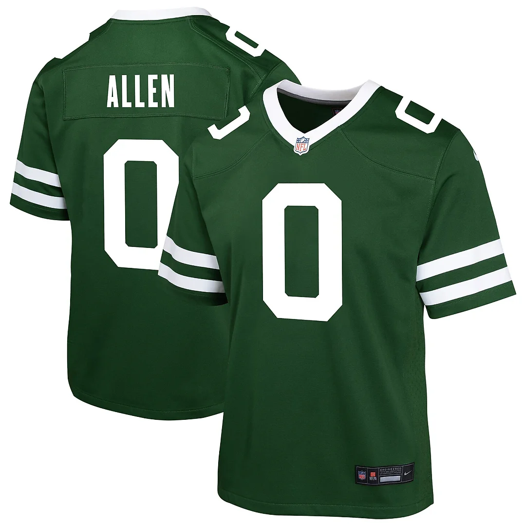 Zennovawear Braelon Allen New York Jets Youth Team Game Jersey - Green