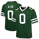 Zennovawear Braelon Allen New York Jets Youth Team Game Jersey - Green