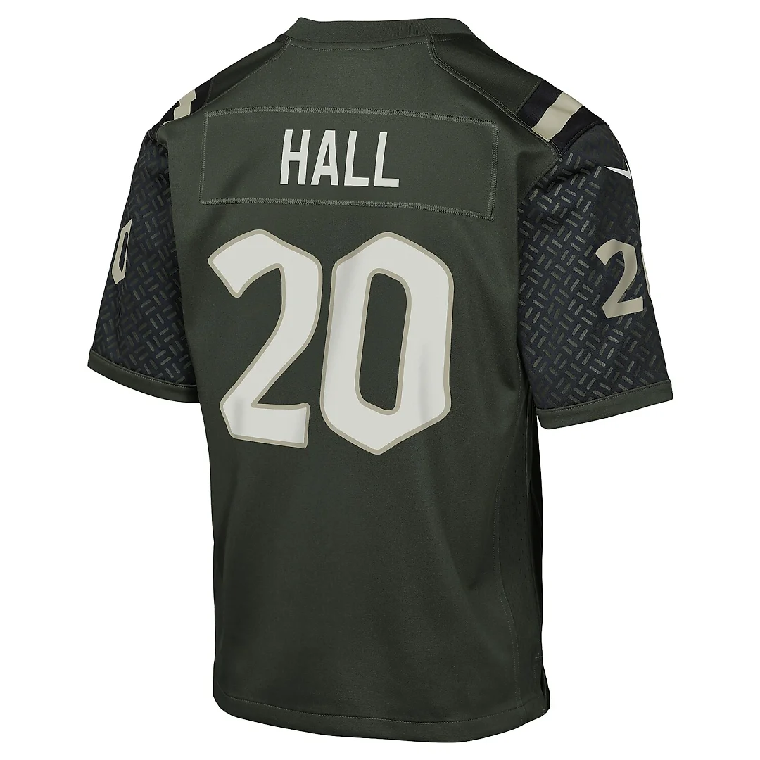 Zennovawear Breece Hall New York Jets Youth 2025 Rivalries Collection Game Jersey - Gotham Green