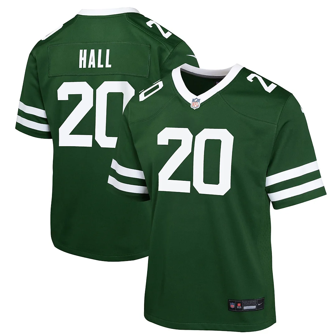 Zennovawear Breece Hall New York Jets Youth Game Jersey - Green