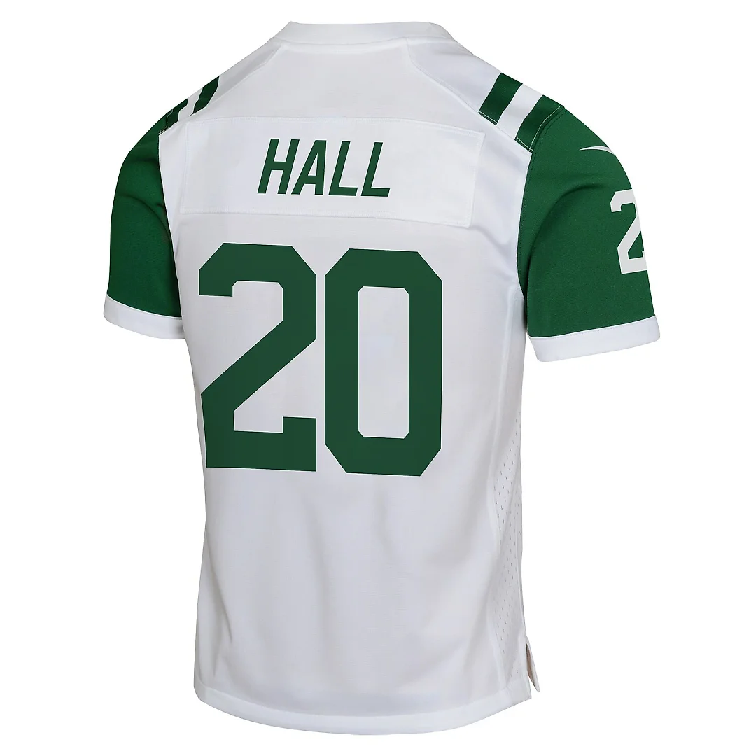 Zennovawear Breece Hall New York Jets Youth Game Jersey - White