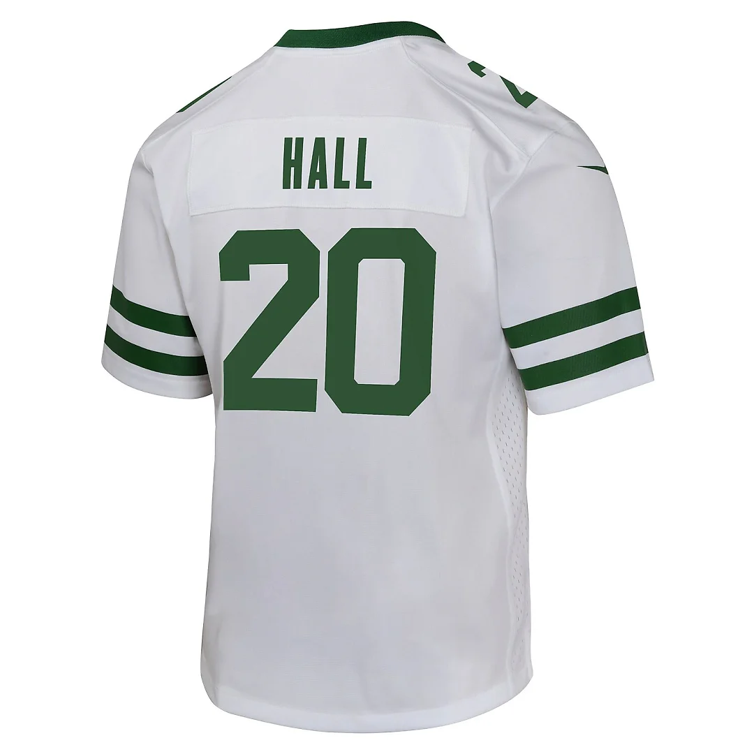 Zennovawear Breece Hall New York Jets Youth Game Jersey - White