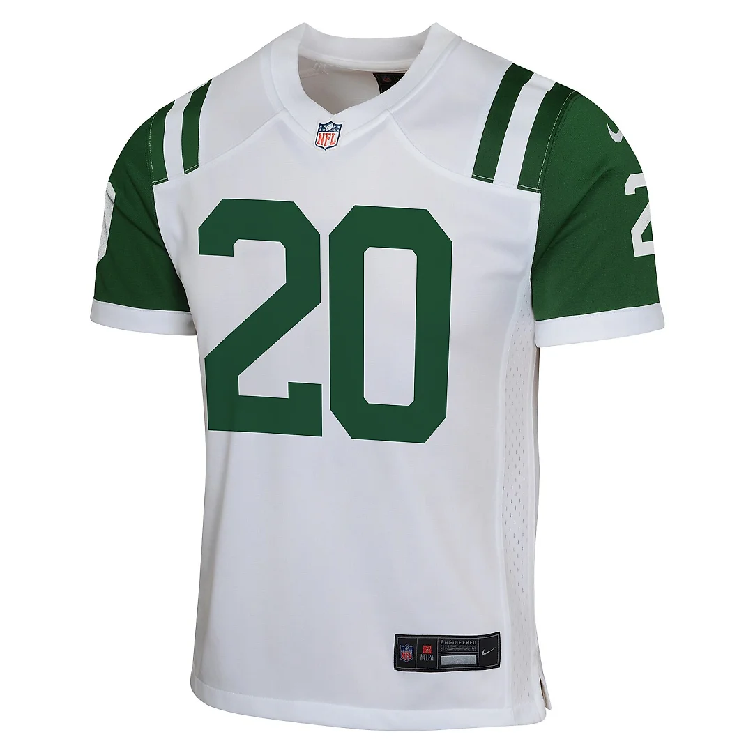 Zennovawear Breece Hall New York Jets Youth Game Jersey - White