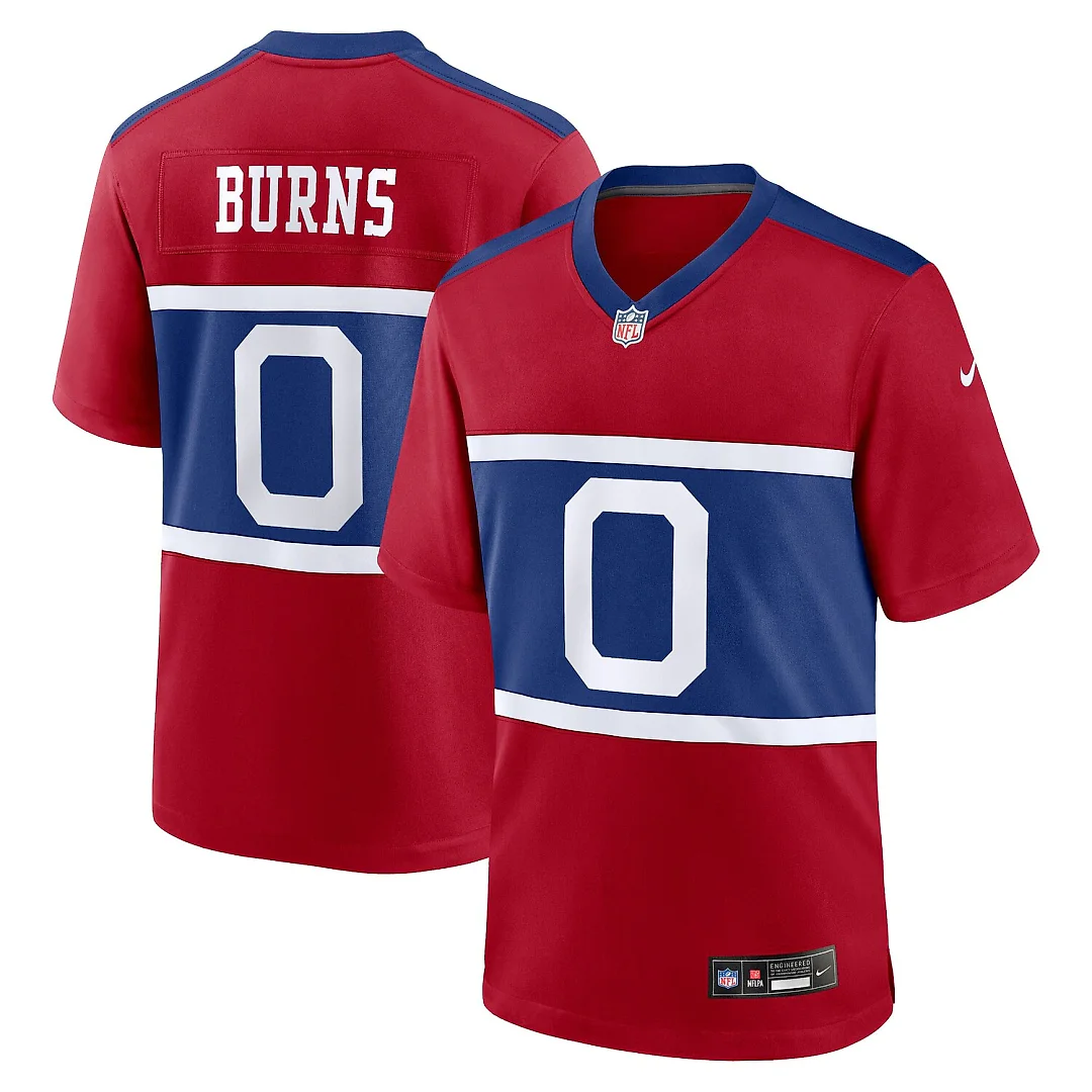 Zennovawear Brian Burns New York Giants Youth Game Jersey - Red