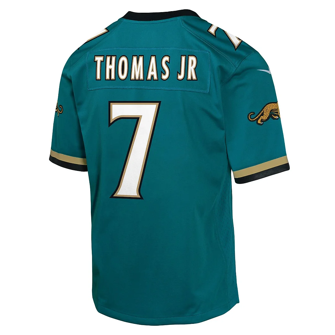 Zennovawear Brian Thomas Jr. Jacksonville Jaguars Youth Alternate 2 Prowler Throwback Game Jersey - Teal