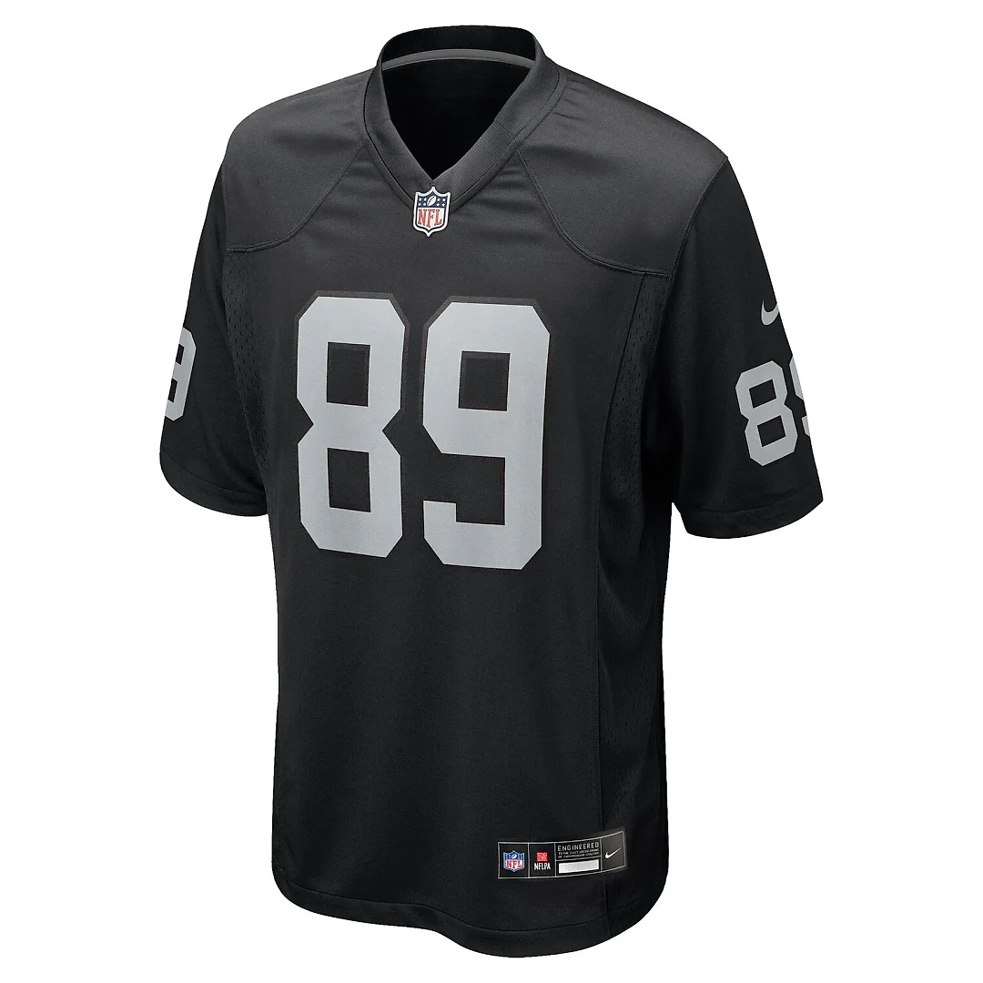 Zennovawear Brock Bowers Las Vegas Raiders Youth Game Jersey - Black