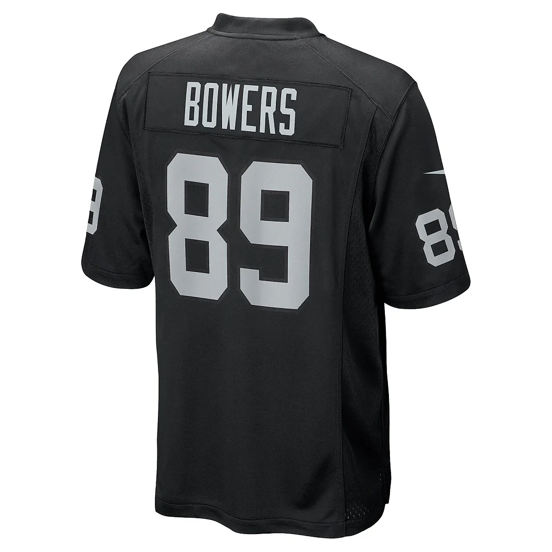 Zennovawear Brock Bowers Las Vegas Raiders Youth Game Jersey - Black