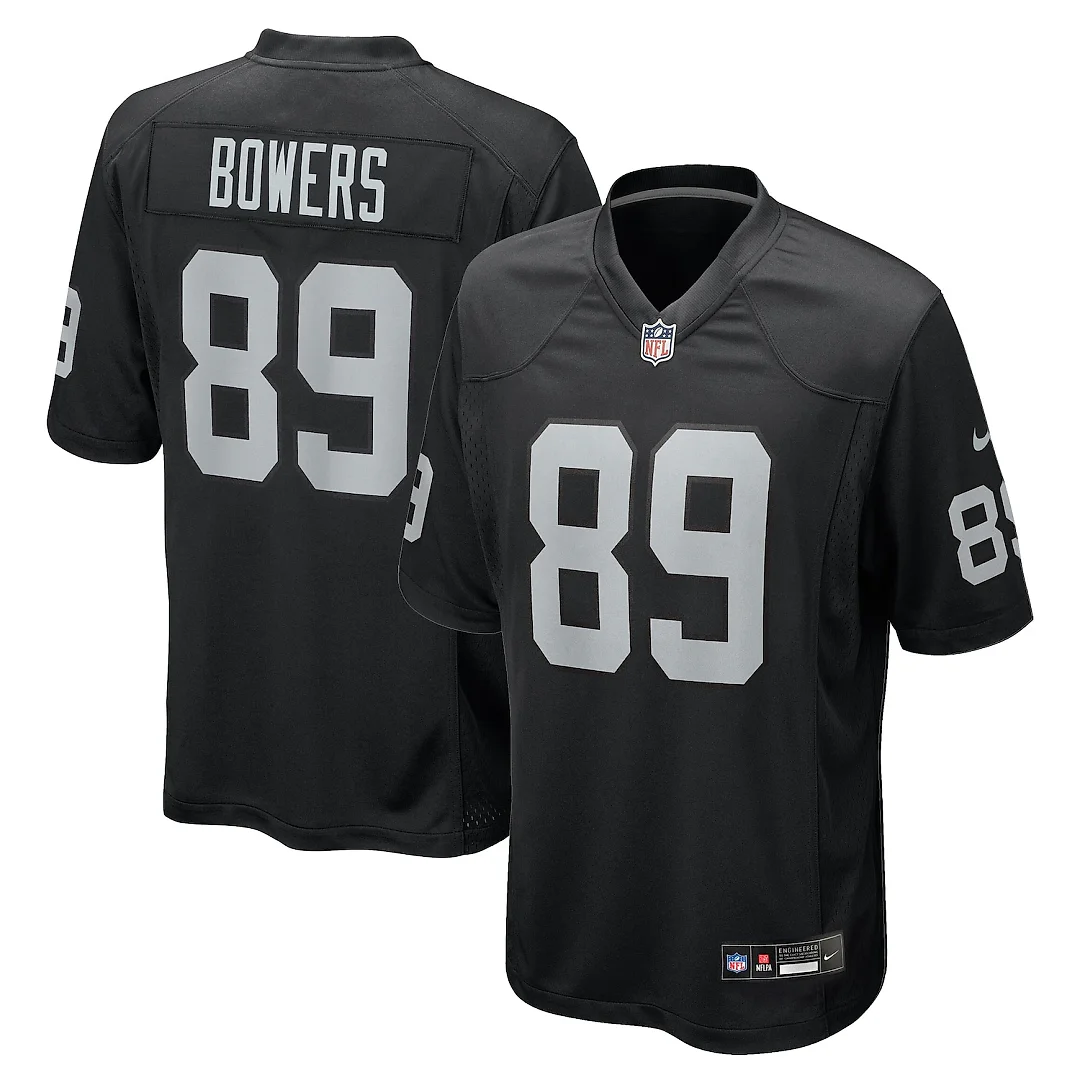 Zennovawear Brock Bowers Las Vegas Raiders Youth Game Jersey - Black