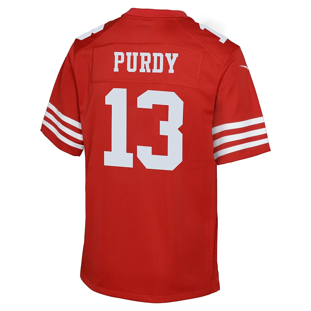 Zennovawear Brock Purdy San Francisco 49ers Youth 80th Anniversary Game Jersey - Scarlet