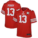 Zennovawear Brock Purdy San Francisco 49ers Youth 80th Anniversary Game Jersey - Scarlet