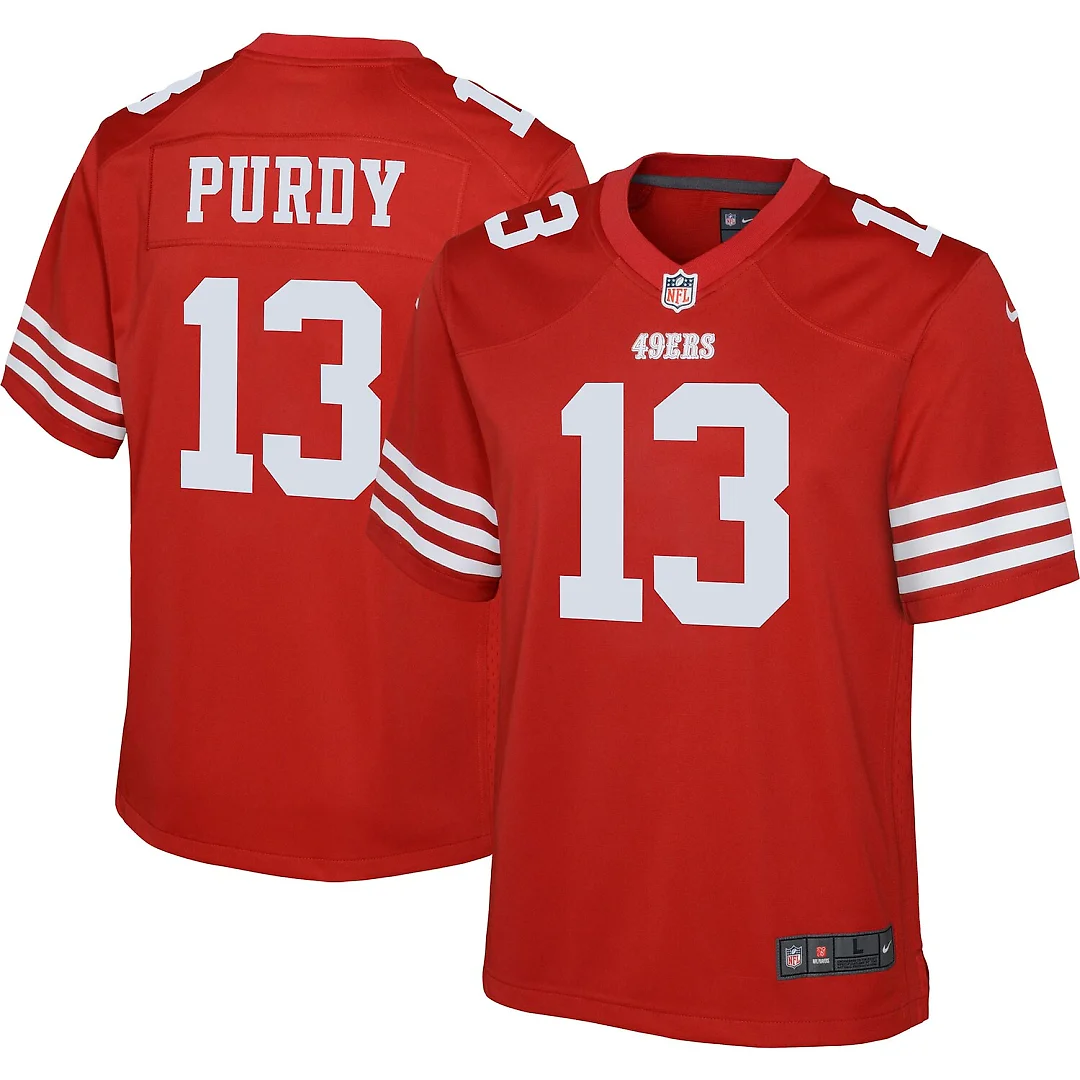 Zennovawear Brock Purdy San Francisco 49ers Youth Game Jersey - Scarlet