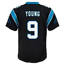 Zennovawear Bryce Young Carolina Panthers Youth Game Jersey - Black
