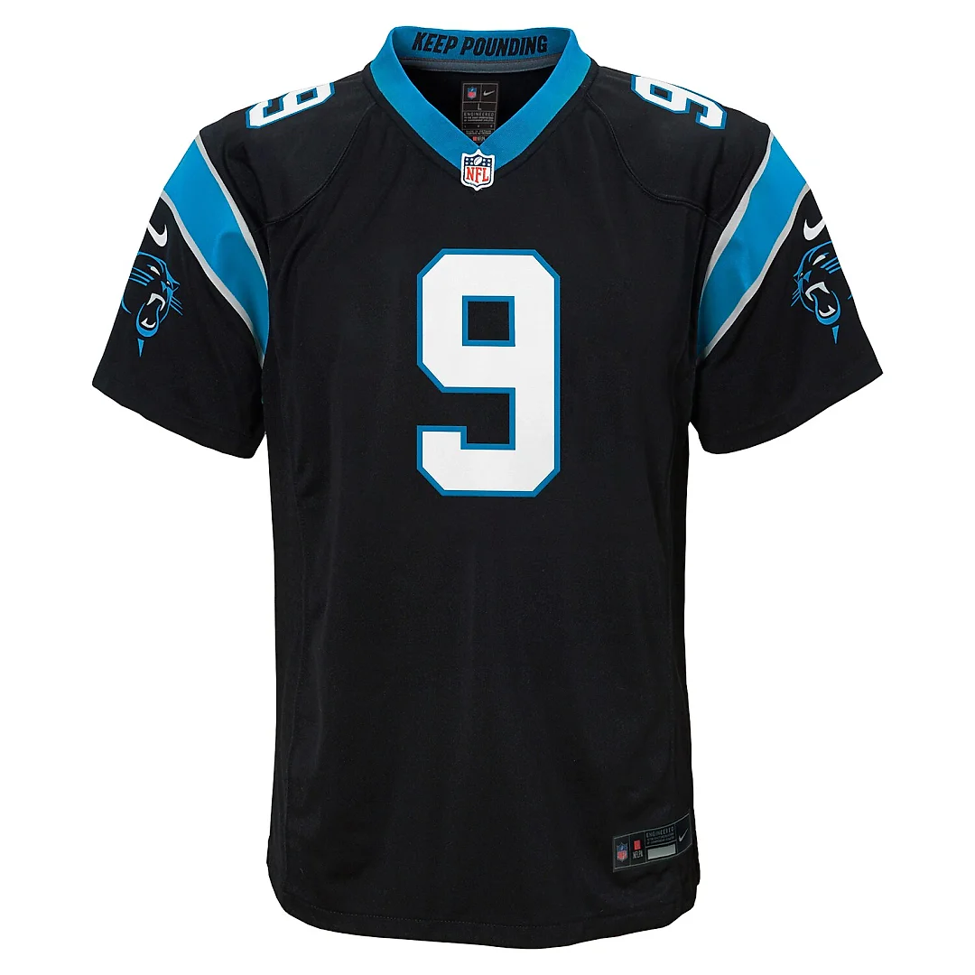 Zennovawear Bryce Young Carolina Panthers Youth Game Jersey - Black