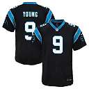 Zennovawear Bryce Young Carolina Panthers Youth Game Jersey - Black