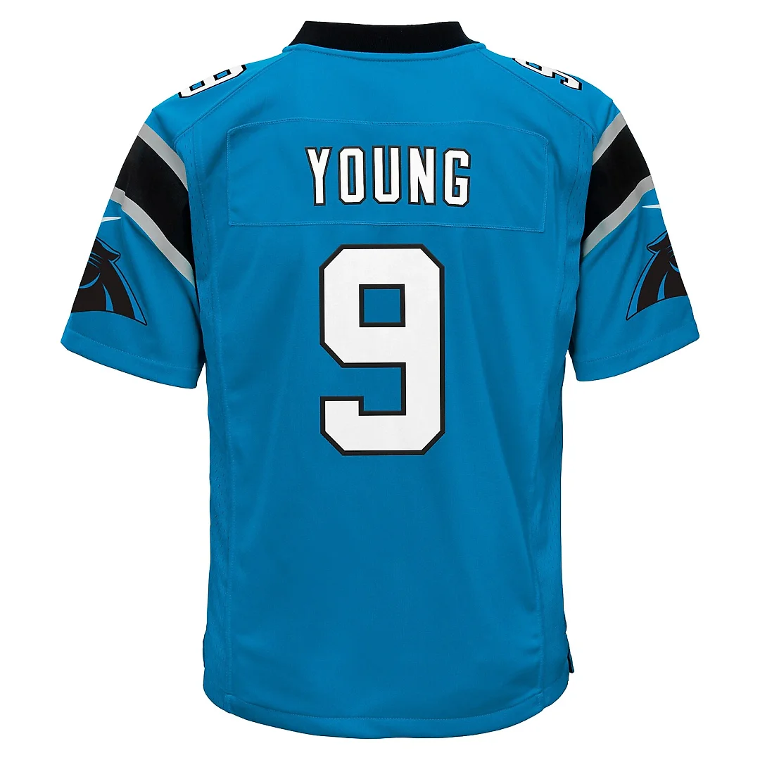 Zennovawear Bryce Young Carolina Panthers Youth Game Jersey - Blue