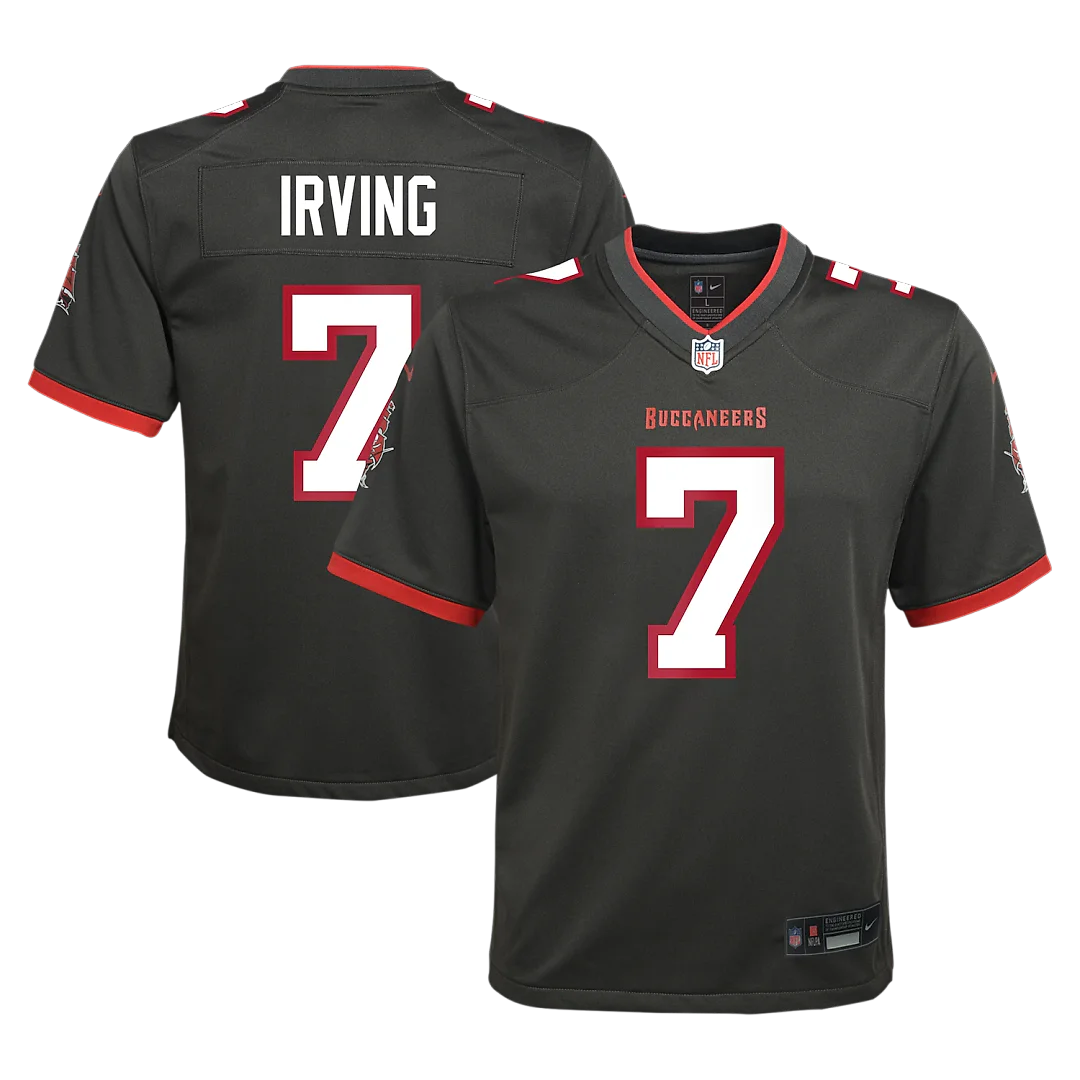 Zennovawear Bucky Irving Tampa Bay Buccaneers Youth Alternate Game Jersey - Pewter