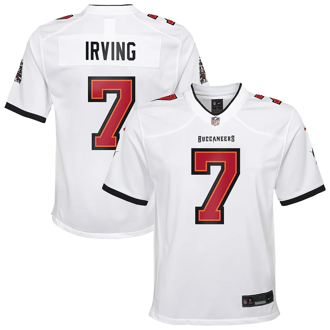 Zennovawear Bucky Irving Tampa Bay Buccaneers Youth White Game Jersey - White