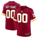 Zennovawear Washington Commanders Youth Custom Game Jersey - Burgundy